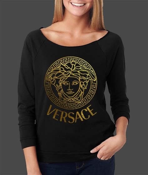 women chep versace t-shirt red|Versace long sleeve shirts women's.